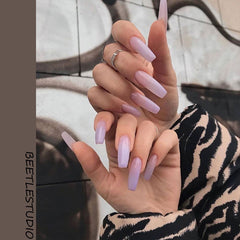 Naked Purple Gradient Press On Nails