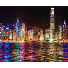 Diamond Painting Night Cityscape - Cross Stitch Decor