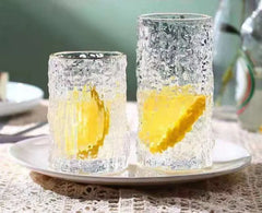 Leather Textured Tree Pattern Glasses for Home Use