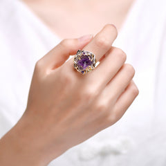 S925 Silver Italian Two-tone Ring