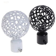 2pcs Iron Curtain Rod Ends 22mm & 28mm Diameter