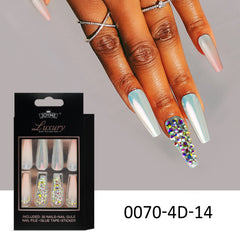 Nail Stickers with Drill Long Ladder Finished Product
