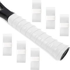 LK SPORTS Tennis Racket Grip Tape 6 Pack Precut Anti Slip (White)