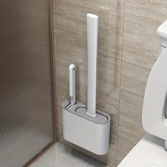 Wall-mounted Toilet Brush Set for Corner Cleaning