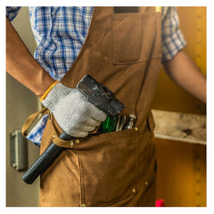 Multi-Pocket Canvas Apron for Work with Logo Printing