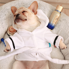Hooded Pajamas Dog Bathrobe