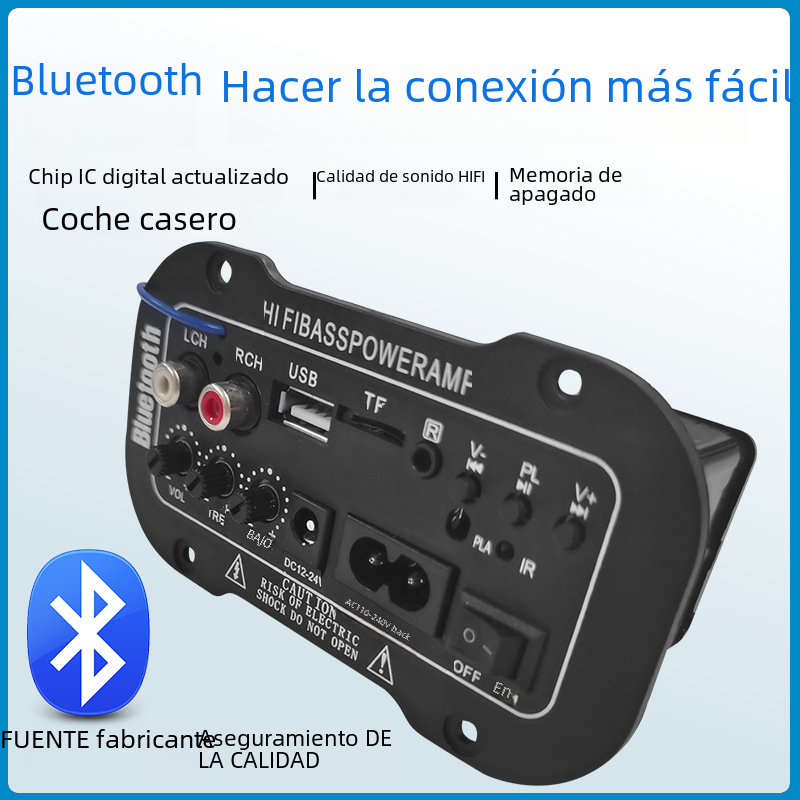 5-Inch Digital Bluetooth Amplifier for Car Sound System