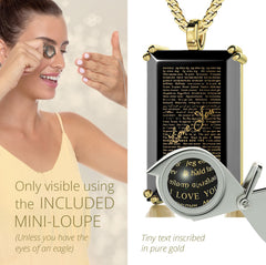 “I Love You” Necklace (Inscribed in 120 Languages)