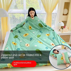 Multi-functional Sleeved Quilt for Students in Dorms