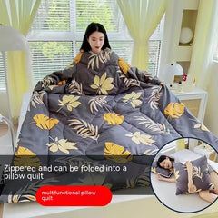 Multi-functional Sleeved Quilt for Students in Dorms
