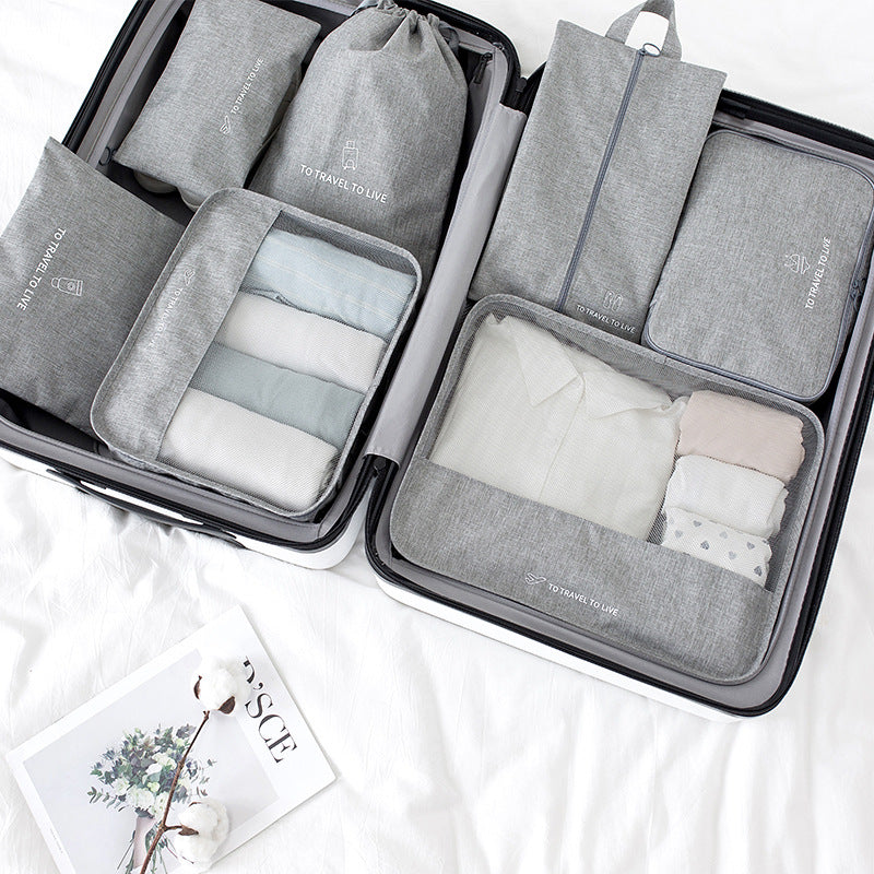 Travel 7-Piece Packing Organizer Set for Luggage
