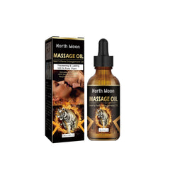 North Moon Men's Massage Oil for Body Care and Moisture