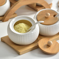 Ceramic Spice Container Set - Creative Golf Design