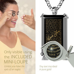 “I Love You” Necklace (Inscribed in 120 Languages)