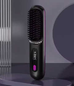 USB Charging Ceramic Heated Hair Straightening Comb