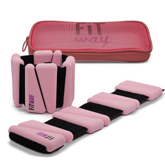 FITWAY | 1 pair 2 lbs | Adjustable Silicone ankle weights |  wrist weights