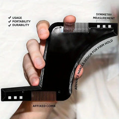 Men's Beard Shaping Template Guide Tool for Perfect Lines