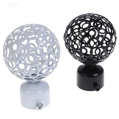 2pcs Iron Curtain Rod Ends 22mm & 28mm Diameter