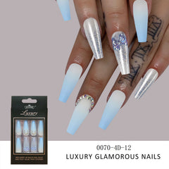 Nail Stickers with Drill Long Ladder Finished Product