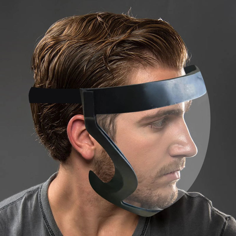 Transparent Full Face Sports Mask with Edging