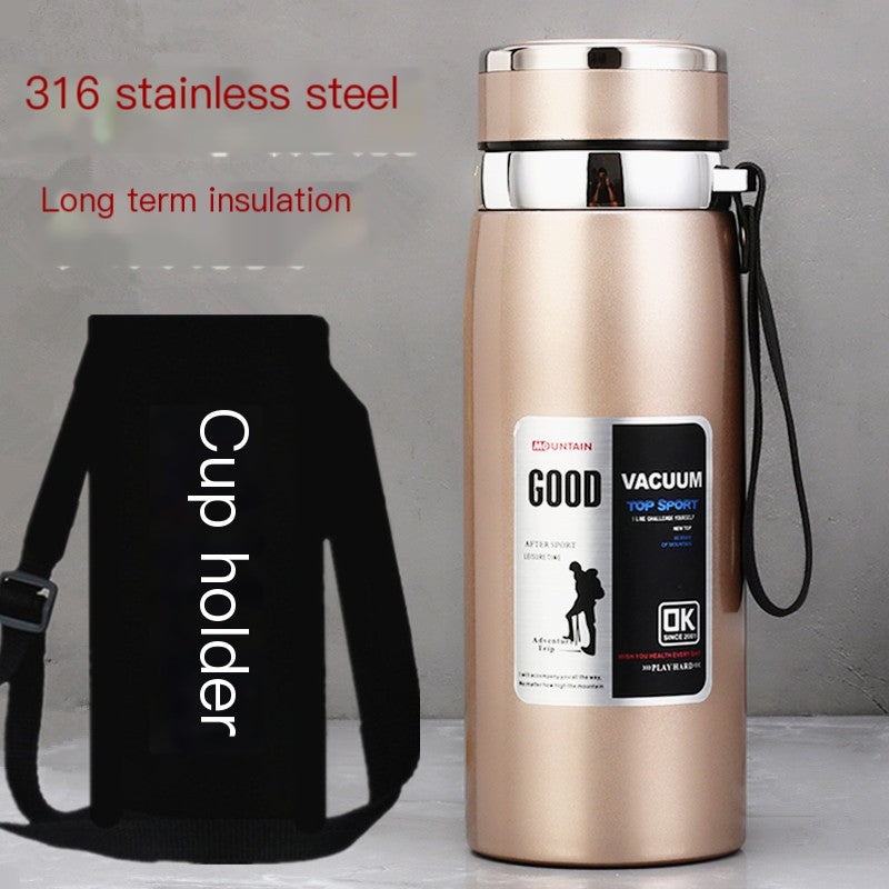 Stainless Steel Insulated Tea Cup 1000ml for Outdoors
