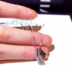 Leaf Pendant Choker Necklace