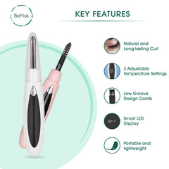 The Effortless Beauty Kit (Facial Hair Remover, Eyebrow Trimmer & Electric Eye Lash Curler)