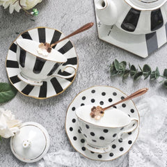 Vintage French Countryside Tea Cups Set