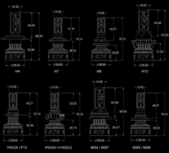 LED Car Headlights with High-Performance Illumination (Various Fit/Most Models)