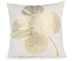 Elegant White, Gold and Black Decorative Pillow Covers