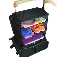 3-Layer Travel Hanging Bag, Multifunctional Luggage Organizer