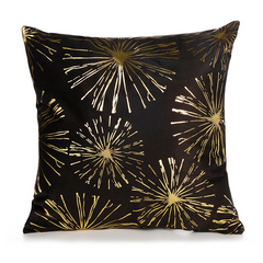 Elegant White, Gold and Black Decorative Pillow Covers