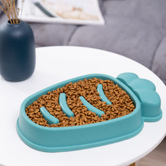 Slow Feed Dog Bowl for Large Dogs & Cats - Anti-Choke Design