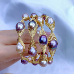 Colorful Baroque Pearl Bracelet from Zhuji