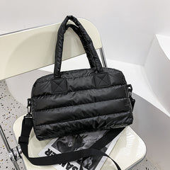Cotton Puffer Messenger Crossbody
