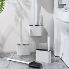 Wall-mounted Toilet Brush Set for Corner Cleaning