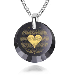 Sterling Silver 925 “I Love You” Necklace Inscribed in (120 Languages)
